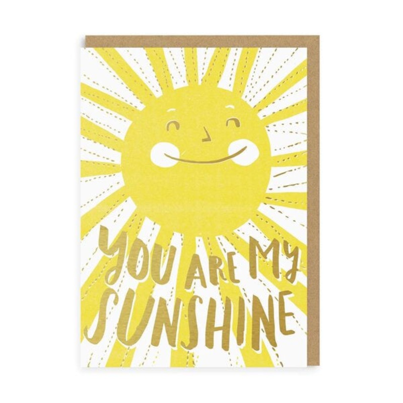 You Are My Sunshine Sparkle Card
