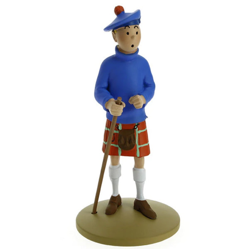 Tintin Black Island Figure in a Kilt