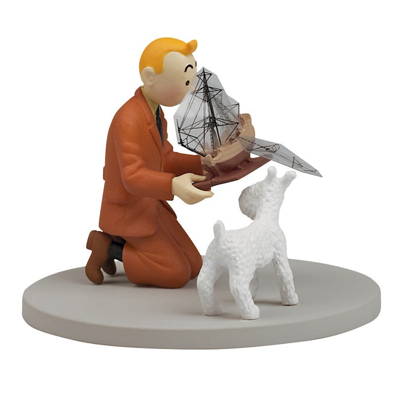 Tintin Unicorn Boxed Scene