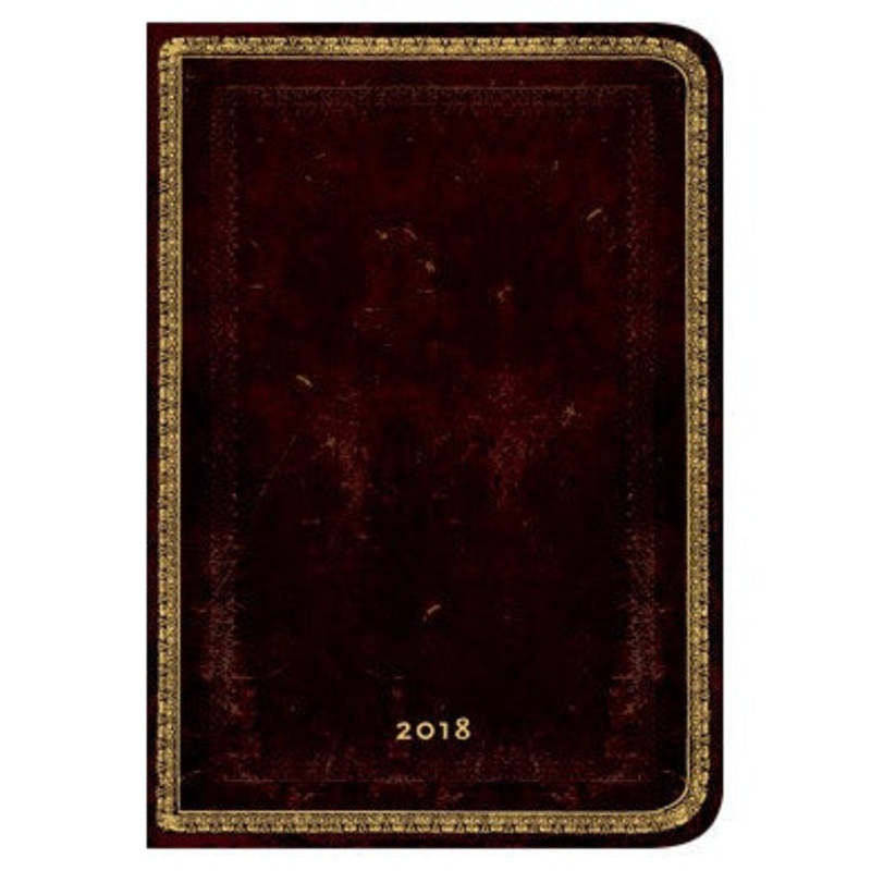 2018 Mini Week-at-a-Time Black Moroccan Diary