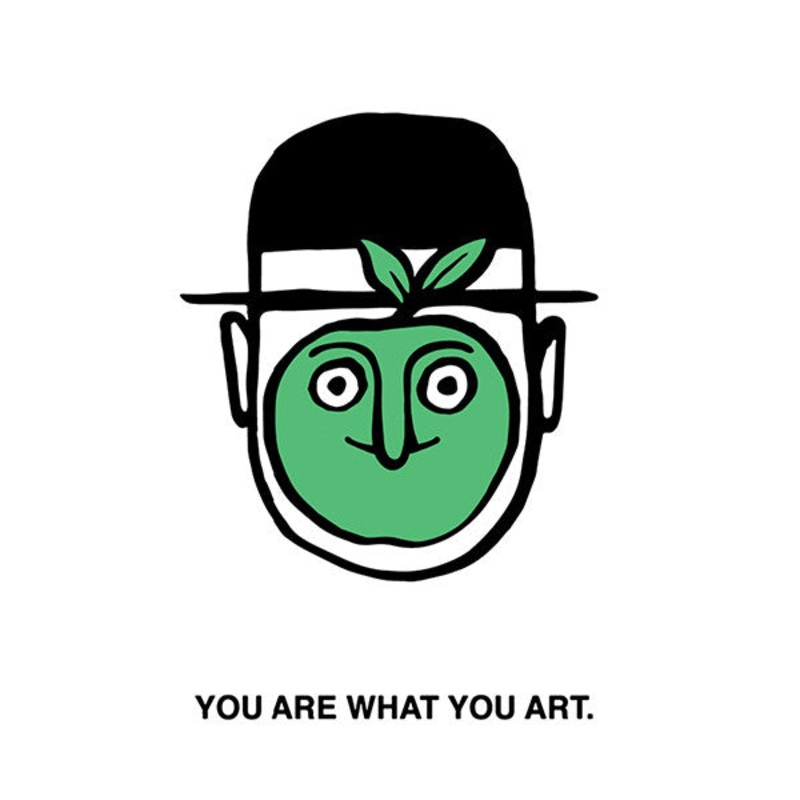You Are What You Art Postcard