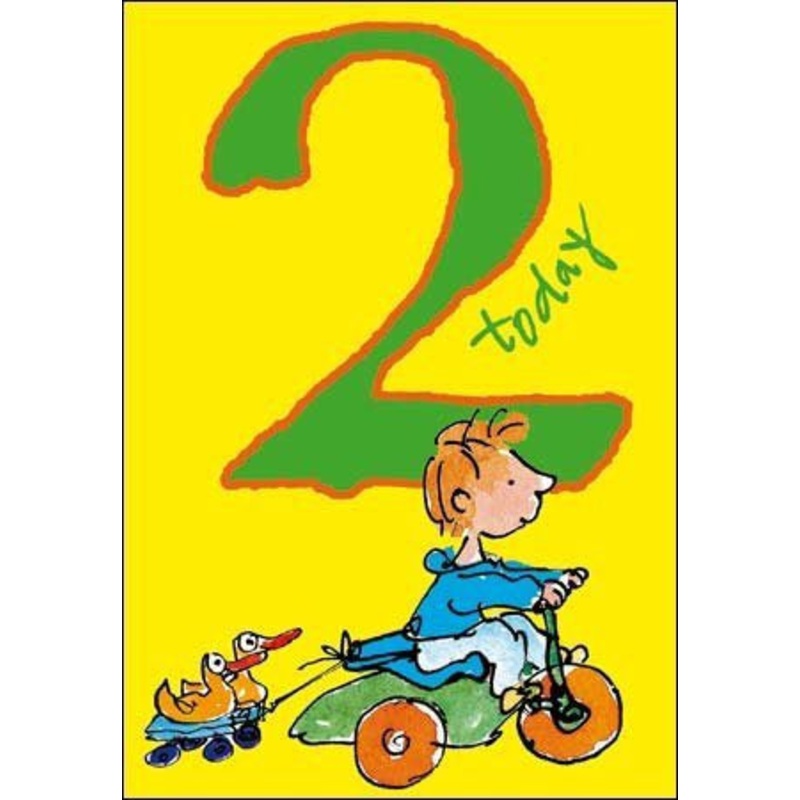 2 Today Quentin Blake Birthday Card with ducks