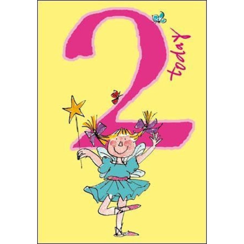 2 Today Quentin Blake Birthday Card with Fairy