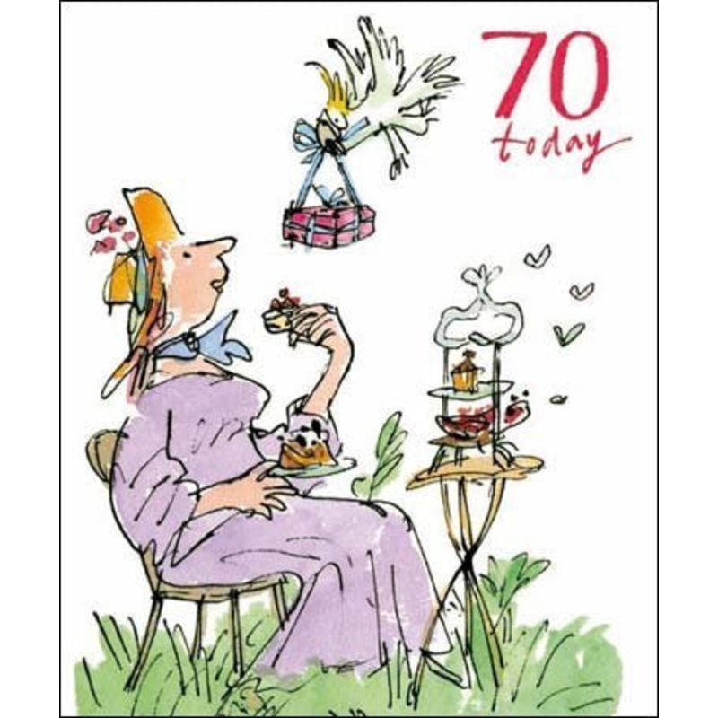 70 Today Quentin Blake Birthday Card for her