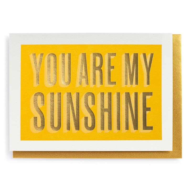 You Are My Sunshine Bold Card