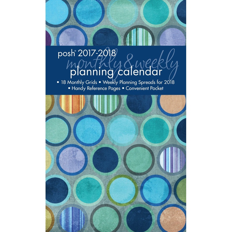 2017/2018 Posh Denim Dots Diary