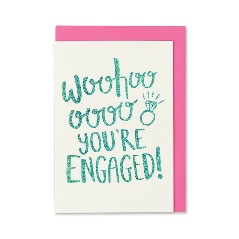 Woo Hoo You're Engaged Card