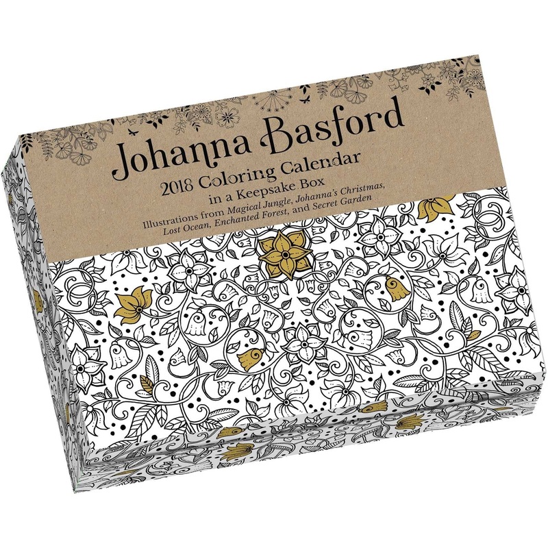 2018 Johanna Basford Colouring Day-to-Day Calendar