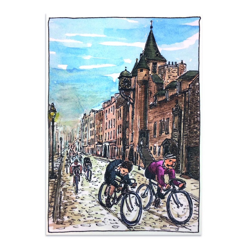 Victorian Cycles The Royal Mile Postcard