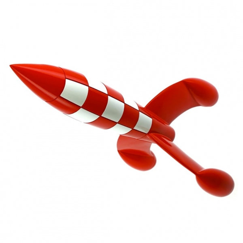 60cm Resin Rocket Tintin