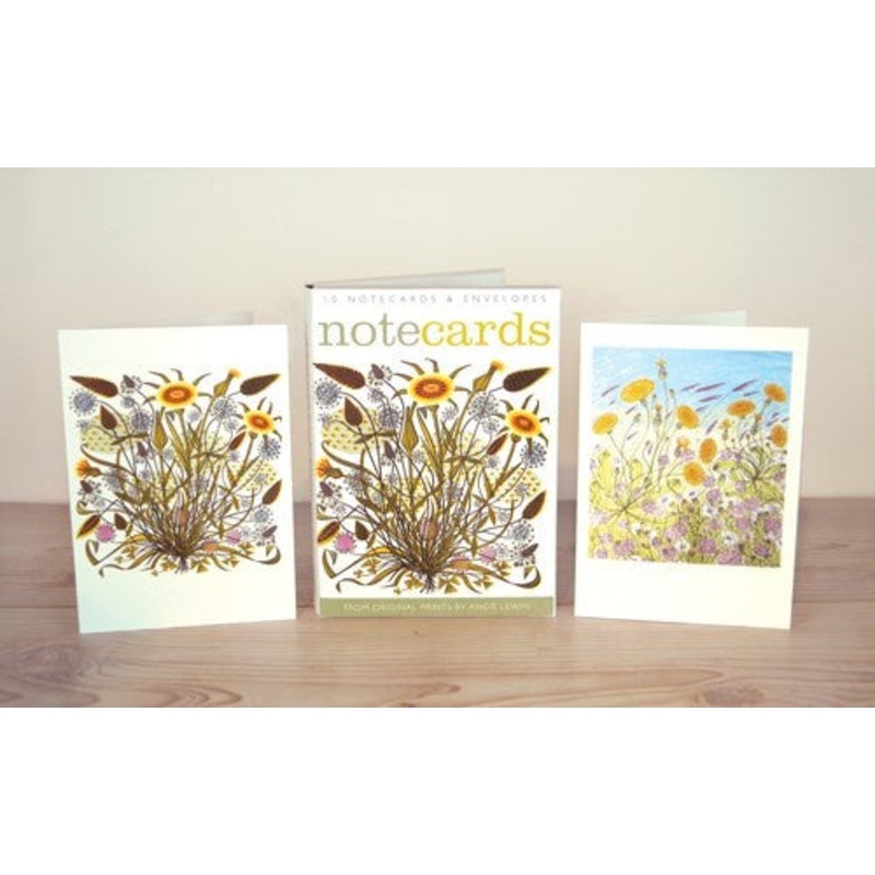 Angie Lewin Goats Beard/Salt Marsh Pack of 10 Notecards