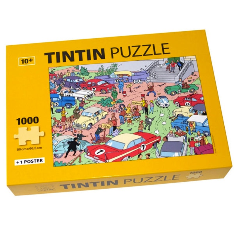 Tintin Car Rallye Puzzle 1000 Pieces