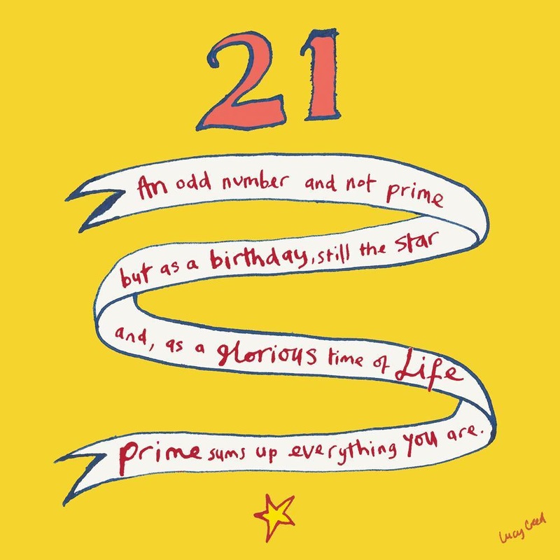 21st Birthday Banner Card