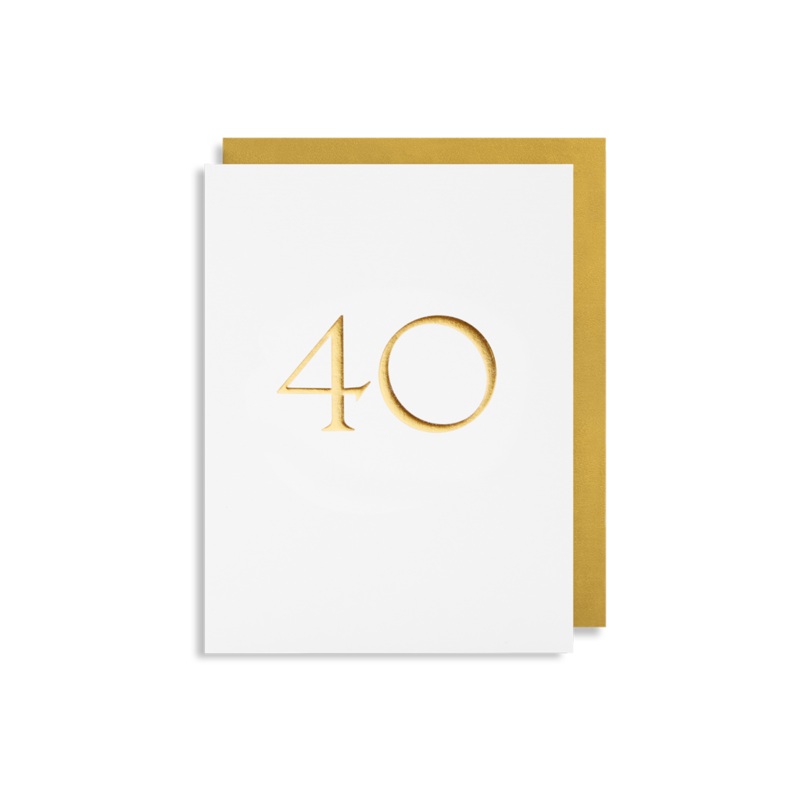 Age 40 Trafalgar Milestone Mini Card