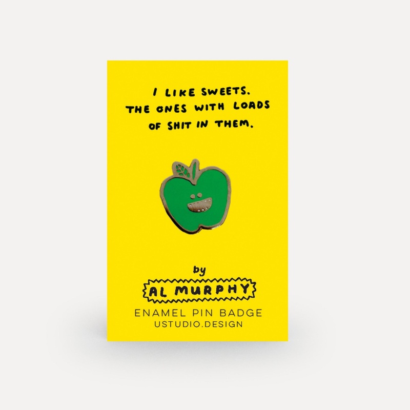 Al Murphy Pin Badge Apple