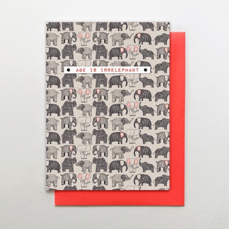 Age Is Irrelephant Elepant Card