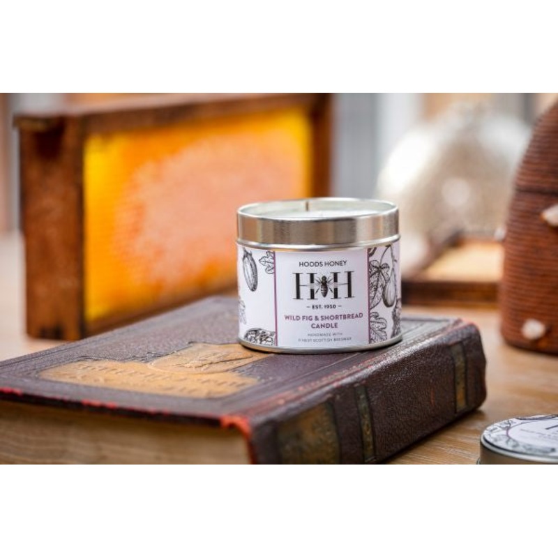 Wild Fig and Shortbread Beeswax Tin Candle