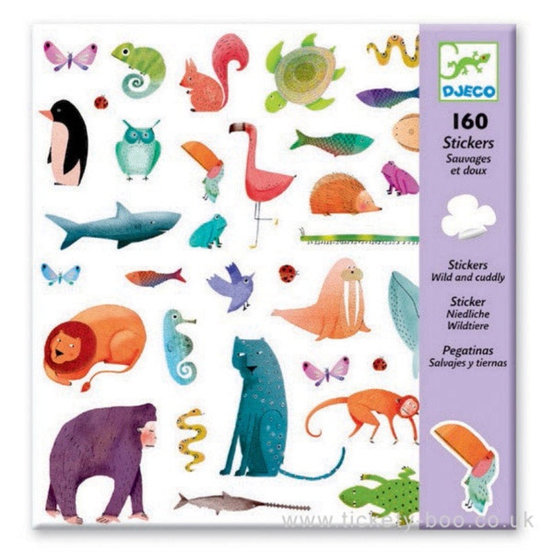 Wild and Cuddly Stickers