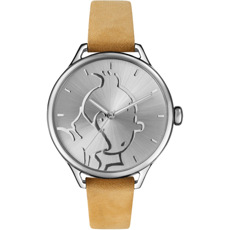 Tintin Watch - Tintin in Steel and Camel