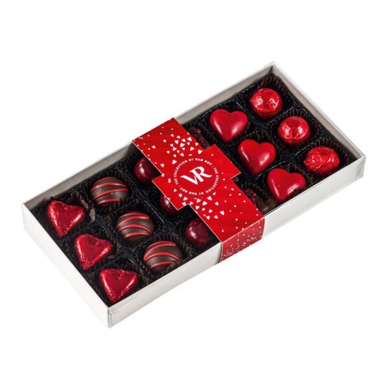 Assorted Red Heart Chocolates Gift Box