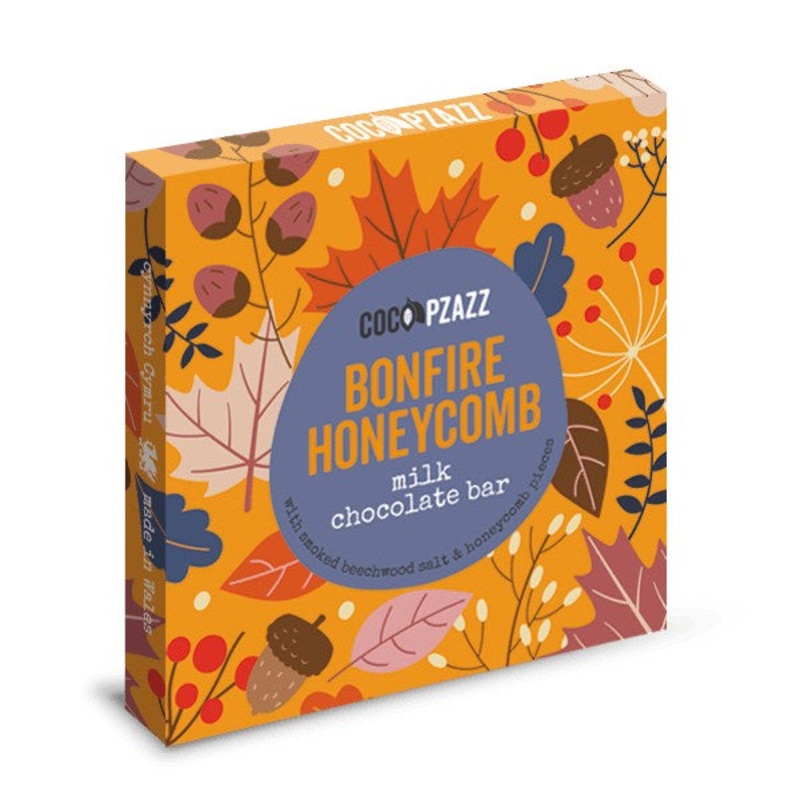 Bonfire Honeycomb Milk Chocolate Bar 80g