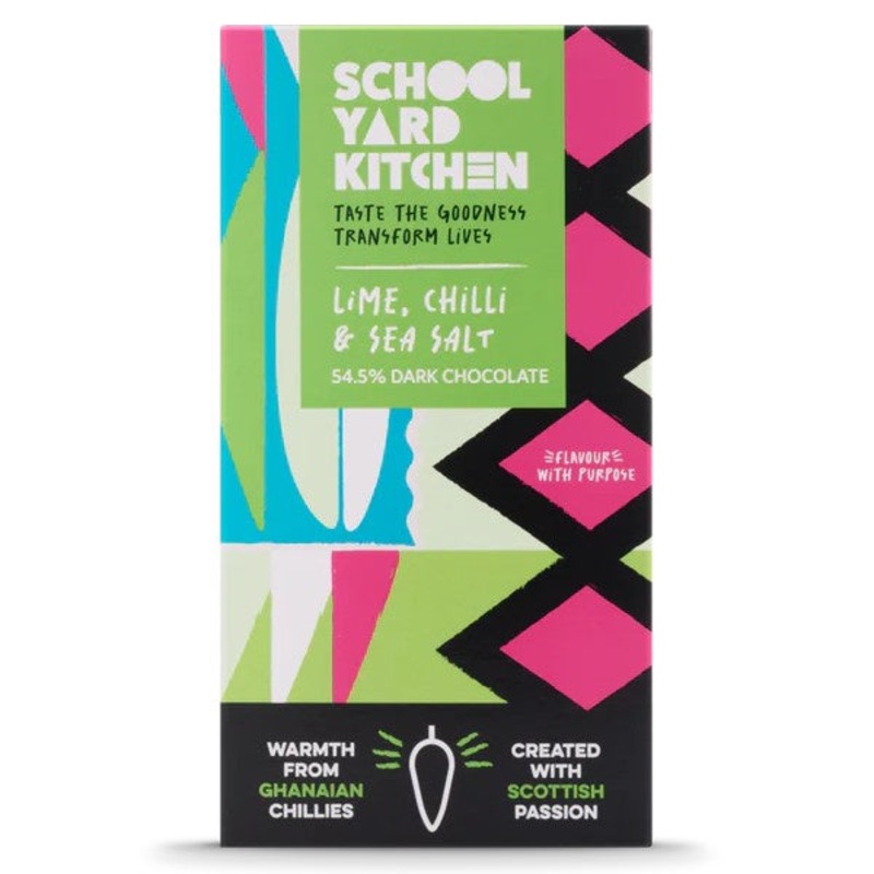 Lime, Chilli & Sea Salt Dark Chocolate Bar 27g
