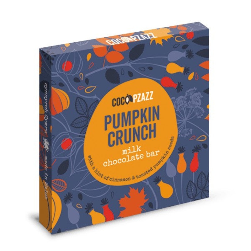 Pumpkin Crunch Milk Chocolate Bar 80g