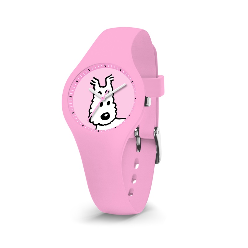 Tintin Watch - Snowy in Pink
