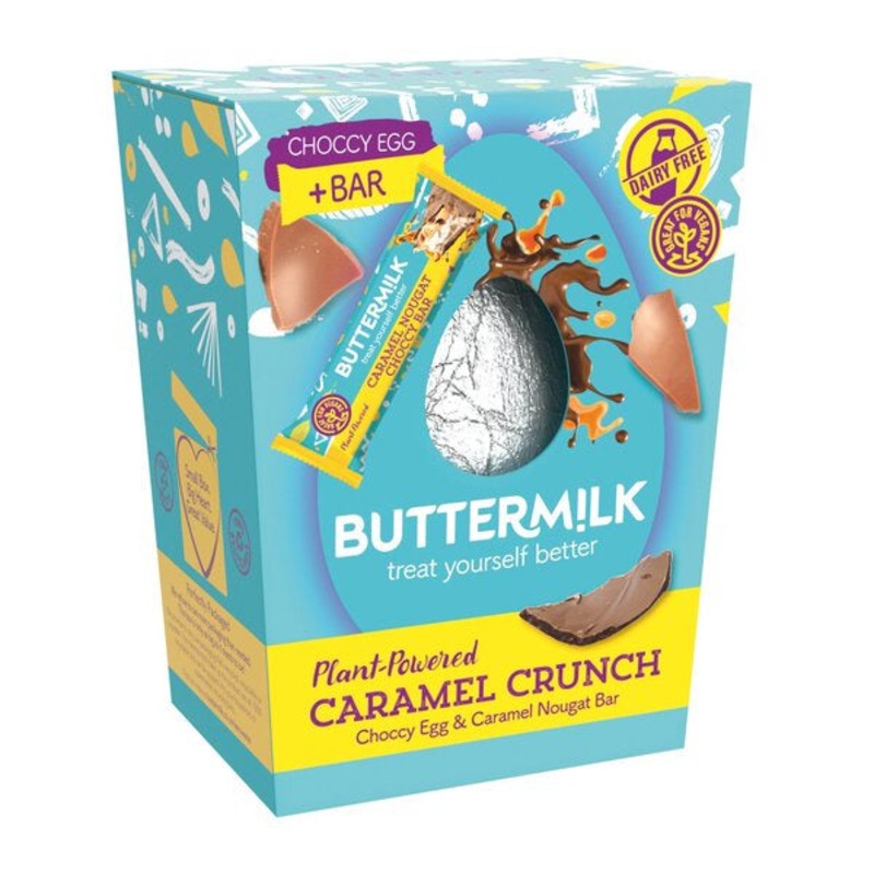 Buttermilk Caramel Crunch Choccy Egg with Caramel Nougat Snack Bar