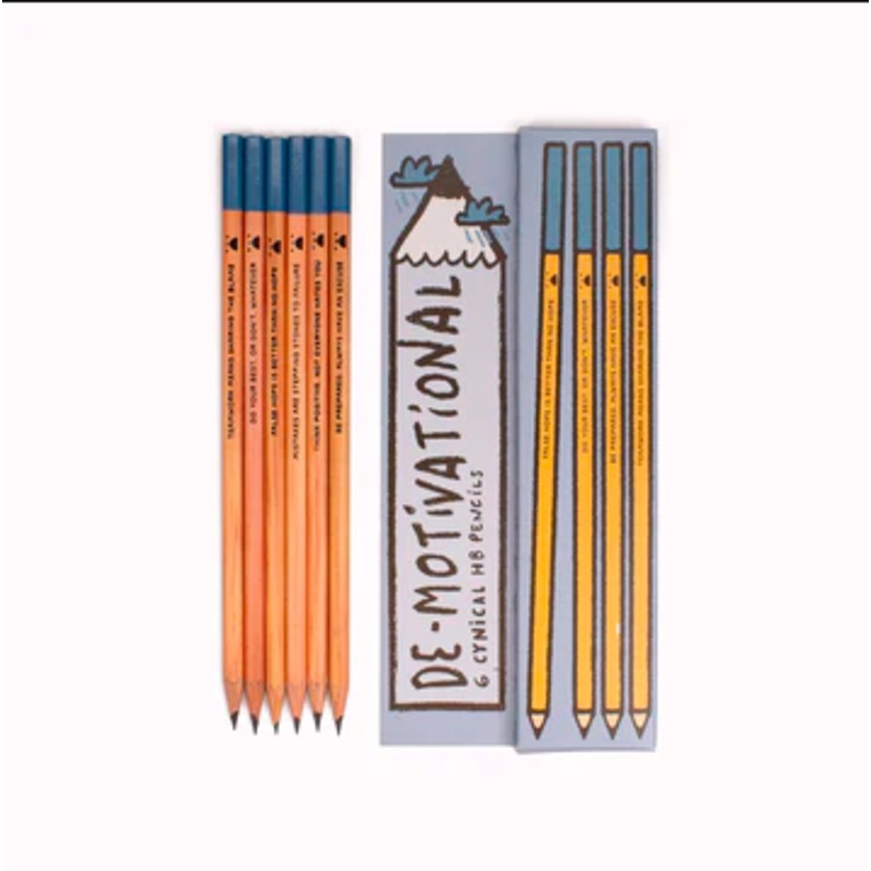 De-Motivational Cynical HB Pencils Pack of 6