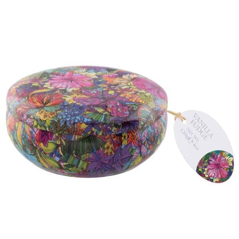 Escapism Floral Tin Vanilla Fudge 200g