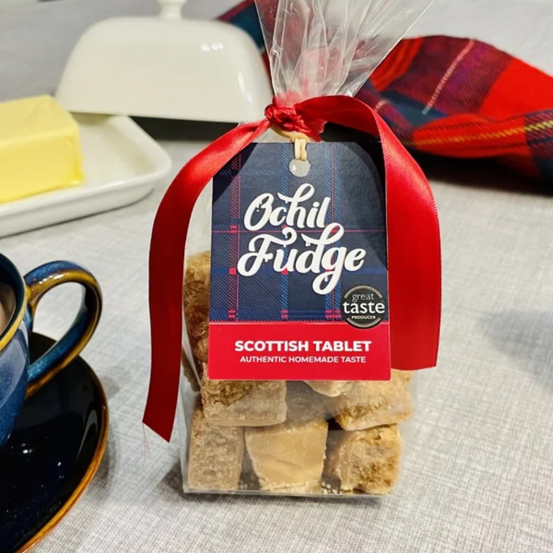 Scottish Tablet Hand Tied Gift Bag 200g