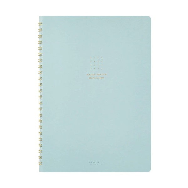 Midori Ring Notebook A5 Dot Grid Blue