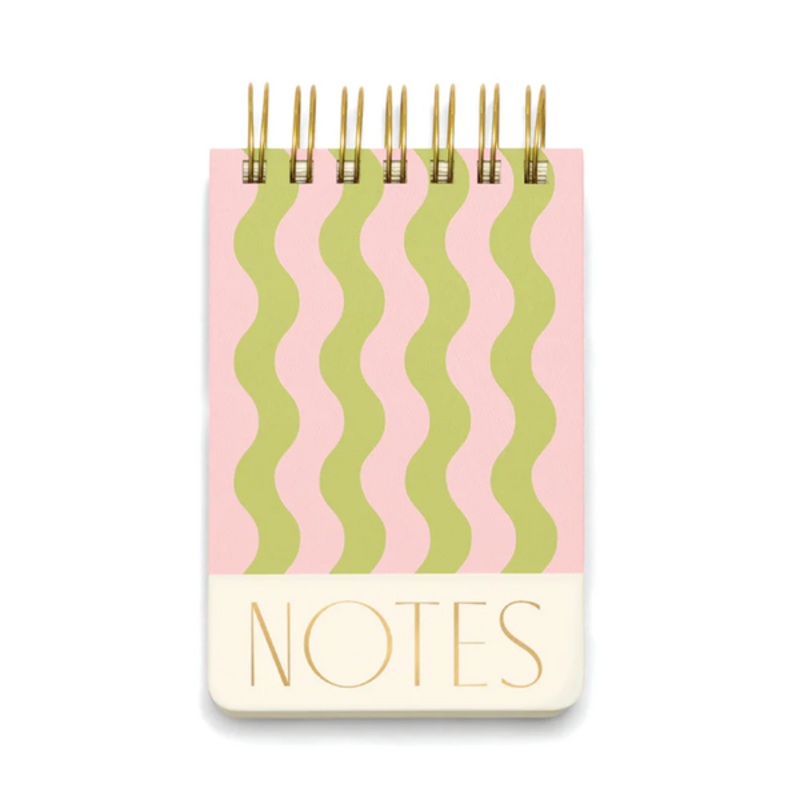 Twin Wire Notepad Wavy Stripes