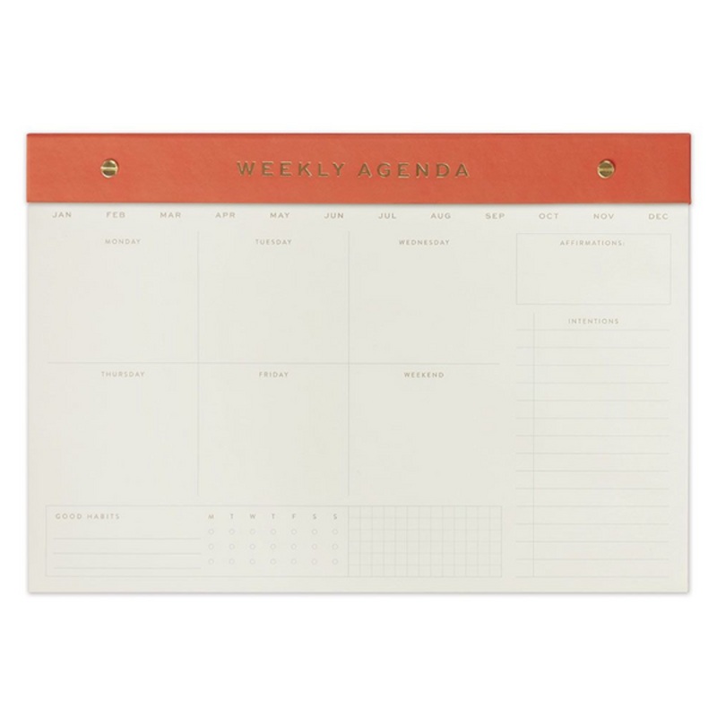 Weekly Notepad Chilli - Weekly Agenda