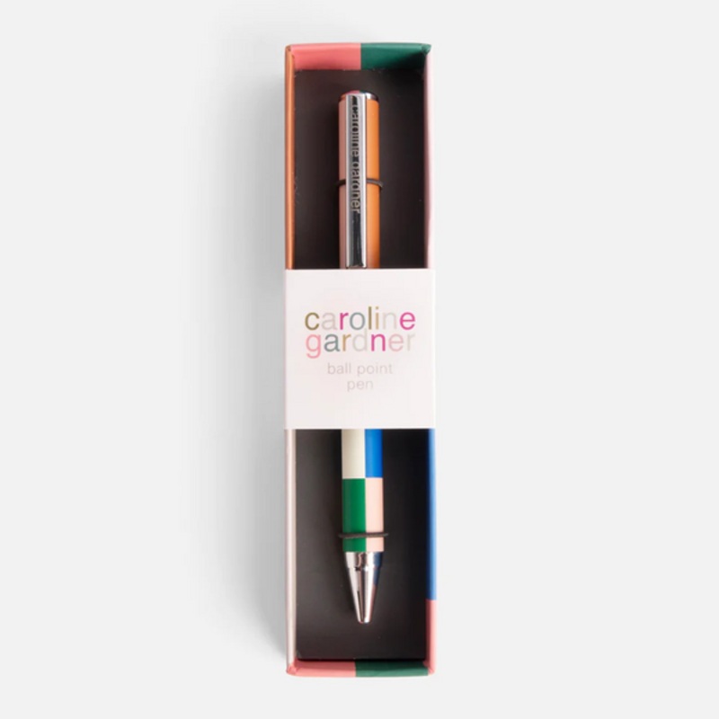 Multi Striped Boxed Pen