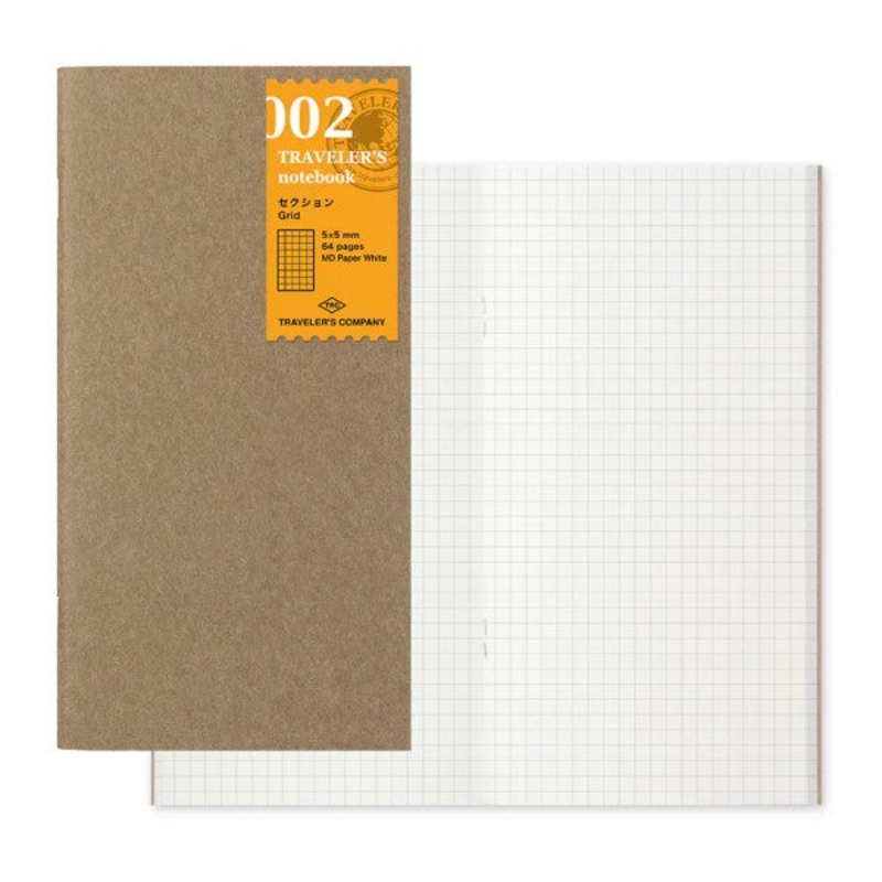 Travelers Notebook Refill Grid Notebook 002