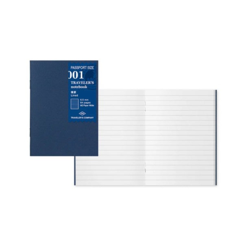 Travelers Notebook Refill Passport Size Lined 001