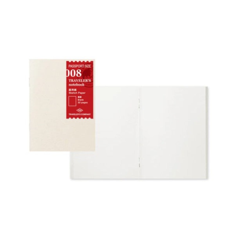 Travelers Notebook Refill Passport Size Sketch Paper 008