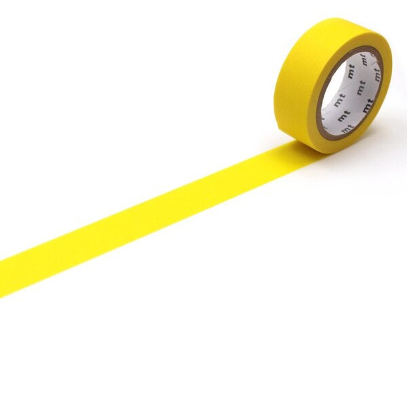 Matte Yellow Washi Tape Roll