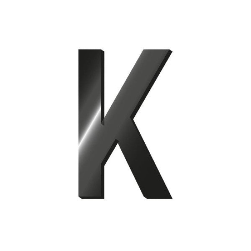 My Initial K Adhesive Letter