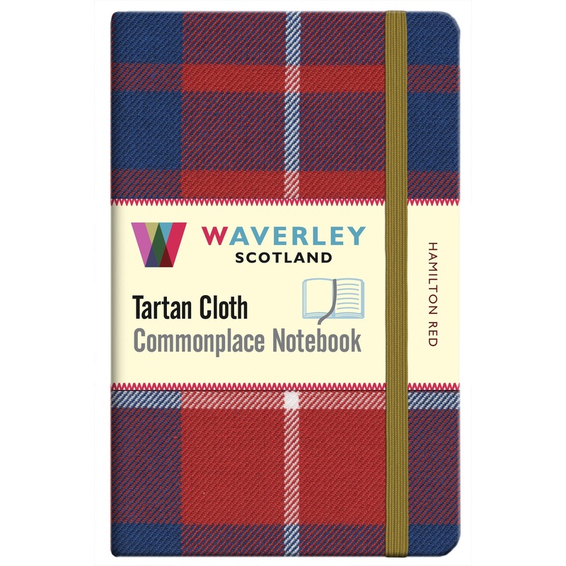 Tartan Cloth Notebook- Hamilton Red