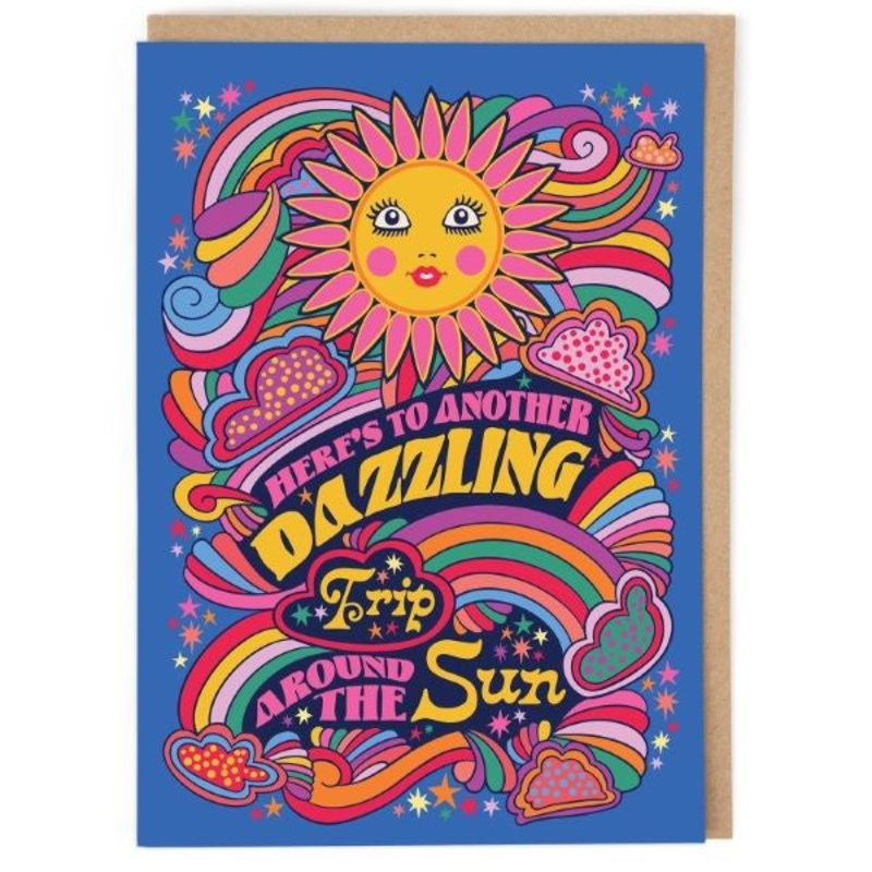 Dazzling Trip Around The Sun Card