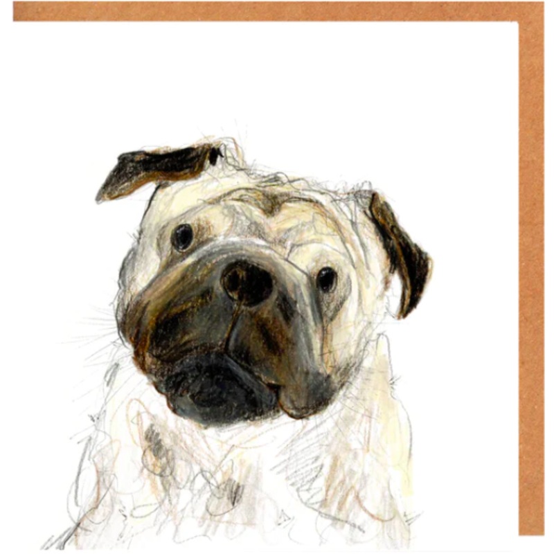 'Edwin' Pug Card