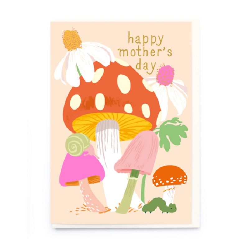 Happy Mothers Day Mushrooms Card