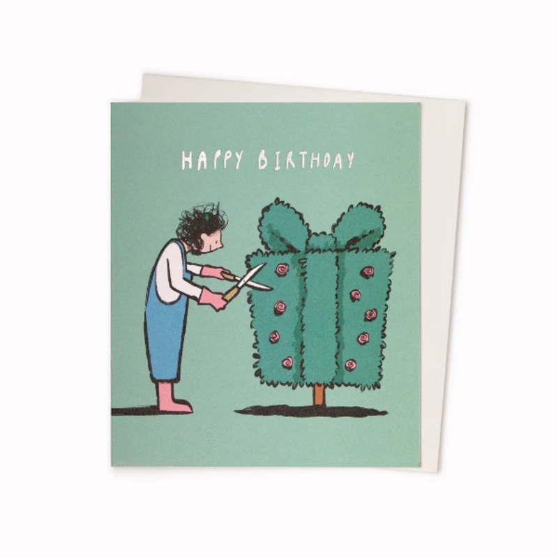 Topiary Birthday Card