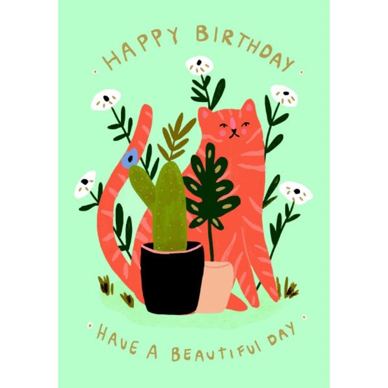 Beautiful Ginger Cat Card