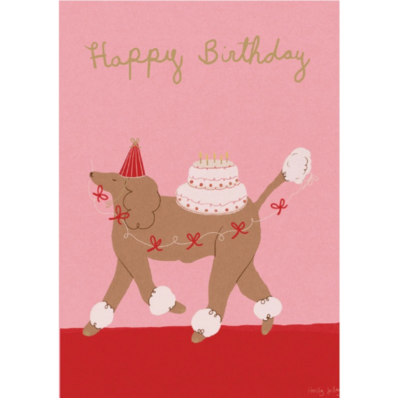 Birthday Poodle Card