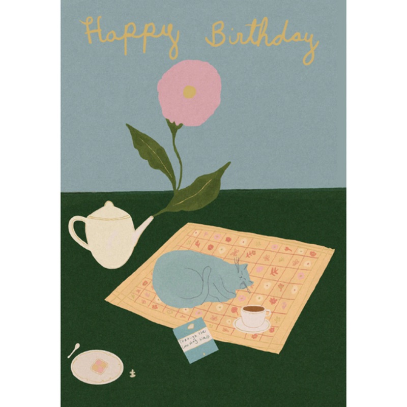 Cat Nap Birthday Card