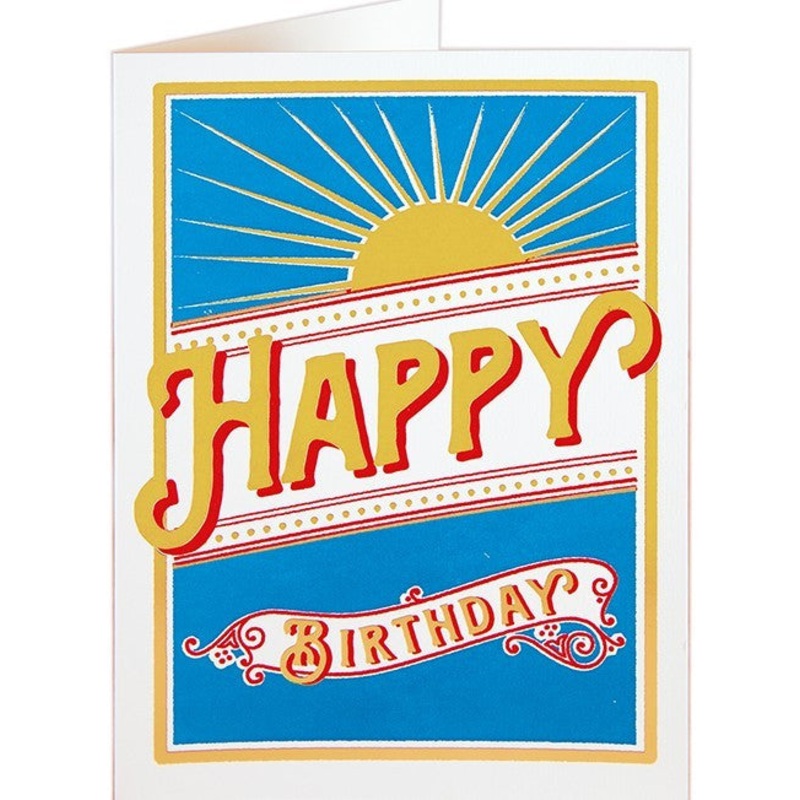 Happy Birthday Starburst Card